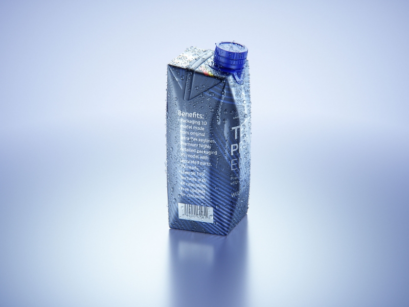 Tetra Prisma Edge 500ml with Dream Cap 26 Pro and Condensation Premium 3D model pack