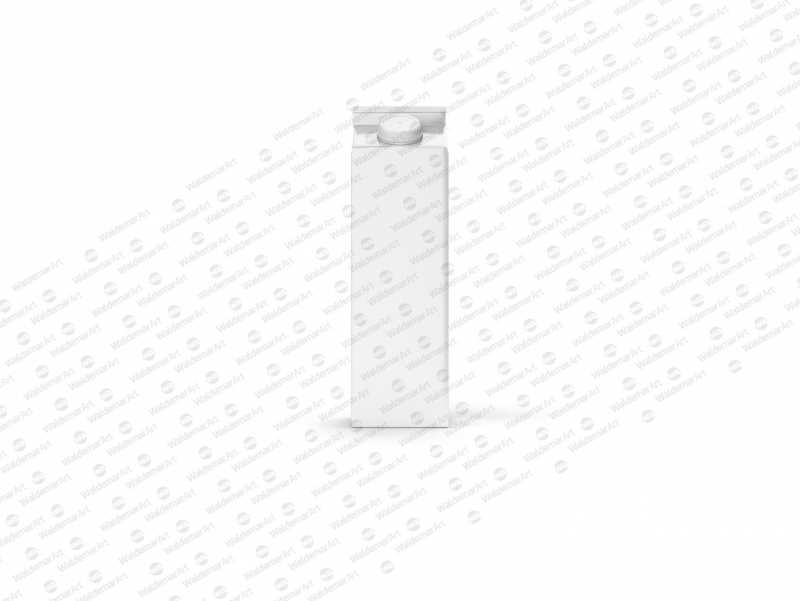 Photoshop Mockup of Tetra Pack Rex 1000ml with TwistCap Front View