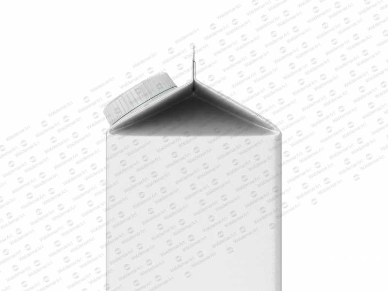 Photoshop Mockup of Tetra Pack Rex 1000ml with TwistCap Side View