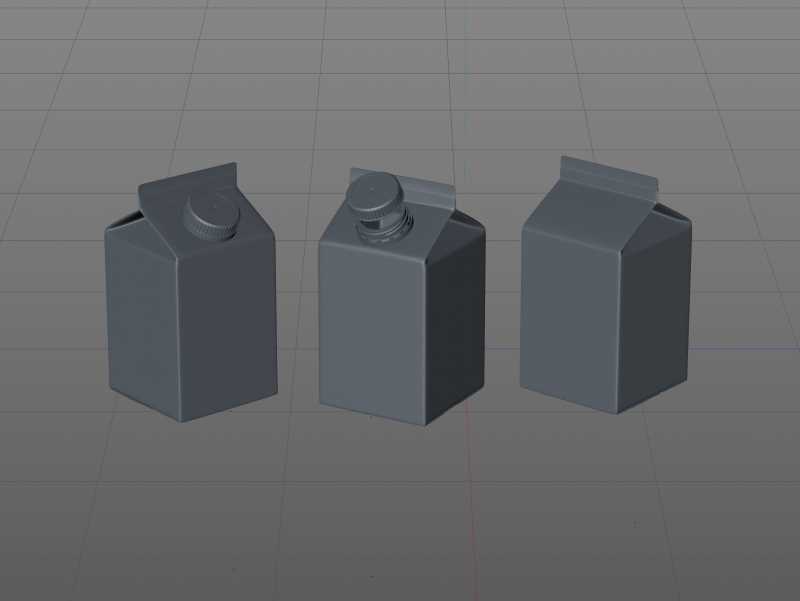 Tetra Rex 500ml carton packaging 3d model with TwistCap