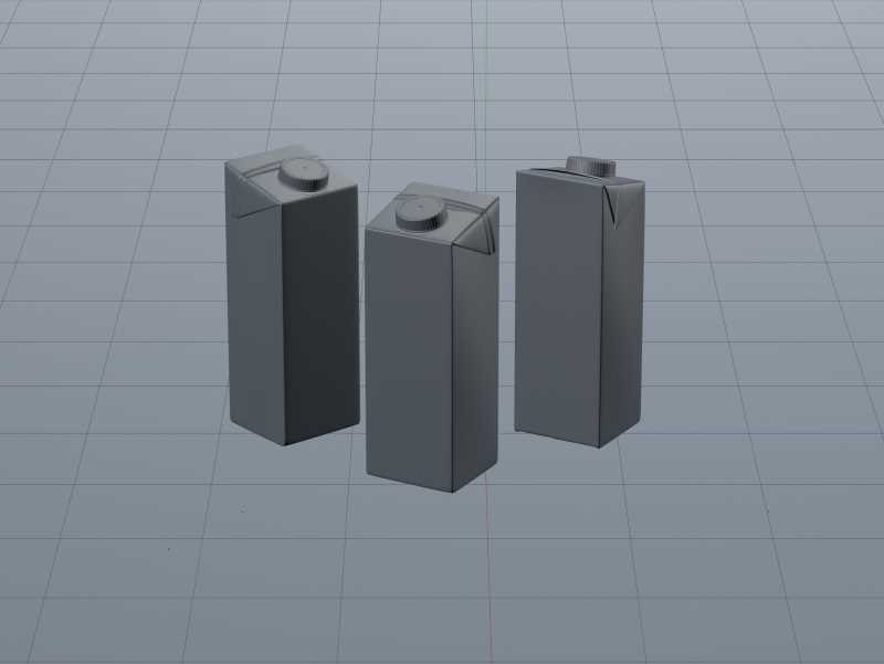 Tetra Pack Brick EDGE 1000ml Premium packaging 3D model pak with SimplyTwist34 closer