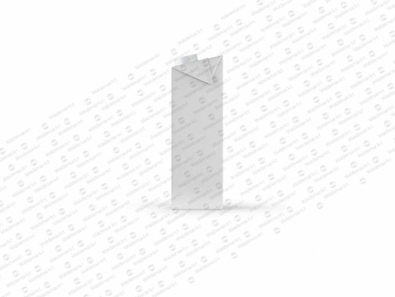 Packaging MockUp of Tetra Pack Brick Aseptic 1000ml with LightCap30 Side View