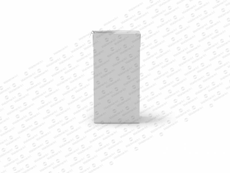 Tetra Pack Brick Mid 1000ml with FlexiCap PSD Mockup Front View