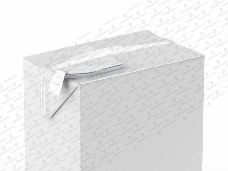 Packaging MockUp of Tetra Pack Brick Mid Aseptic 1000ml with FlexiCap Front-Side View