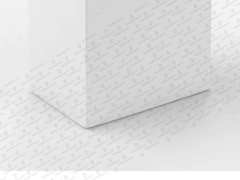 Packaging MockUp of Tetra Pack Brick Mid Aseptic 1000ml with FlexiCap Front-Side View