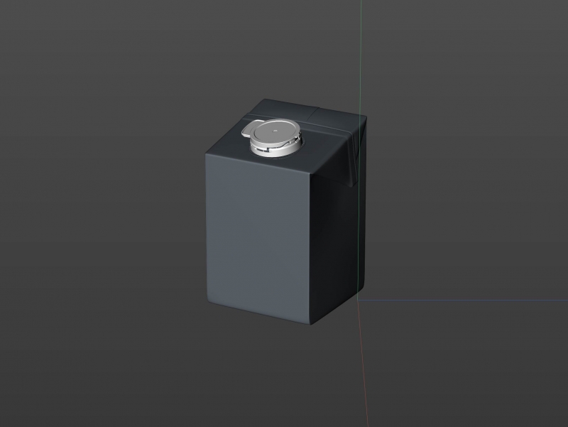 Tetra Brik Edge 500ml with LightWing 30 premium carton packaging 3D model