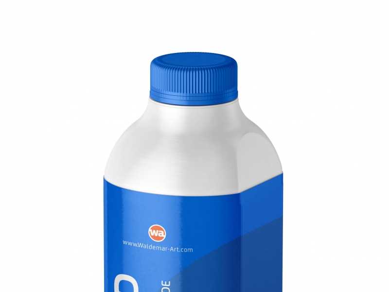 Packaging MockUp of Tetra Pack Evero Aseptic Base-D 1000ml with OrionTop-O38A Front-Side View