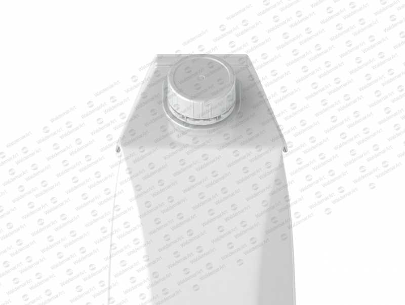 Tetra Pack Gemina Leaf 1000ml PSD Mockup. Front View