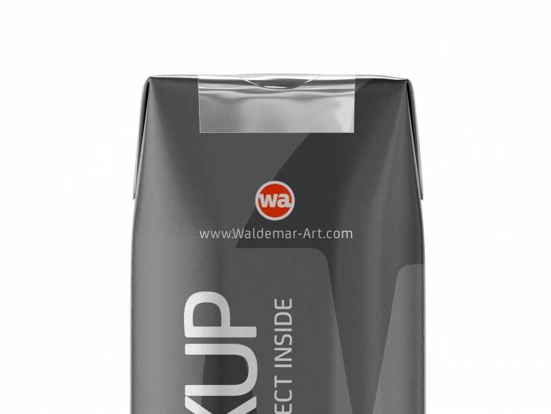 Packaging Mockup of Tetra Pack Prisma 250ml with PullTab - Front View