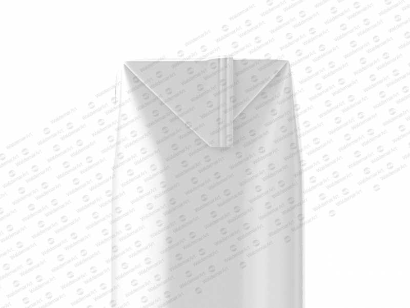 Packaging Mockup of Tetra Pack Prisma 250ml with PullTab - Side View