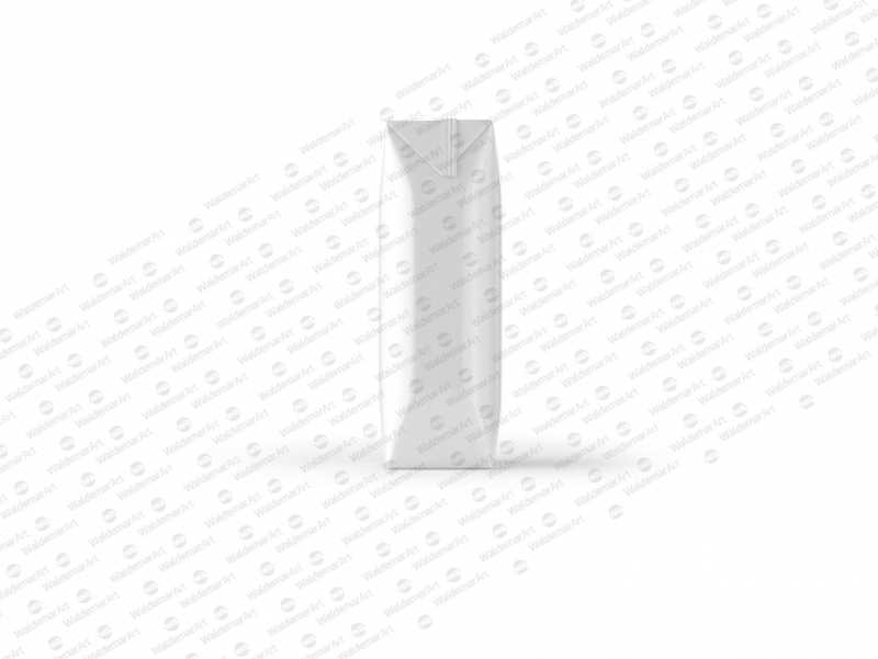 Packaging Mockup of Tetra Pack Prisma 250ml with PullTab - Side View