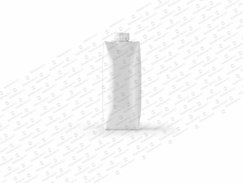 Carton Mockup of Tetra Pack Prisma 500ml Front View