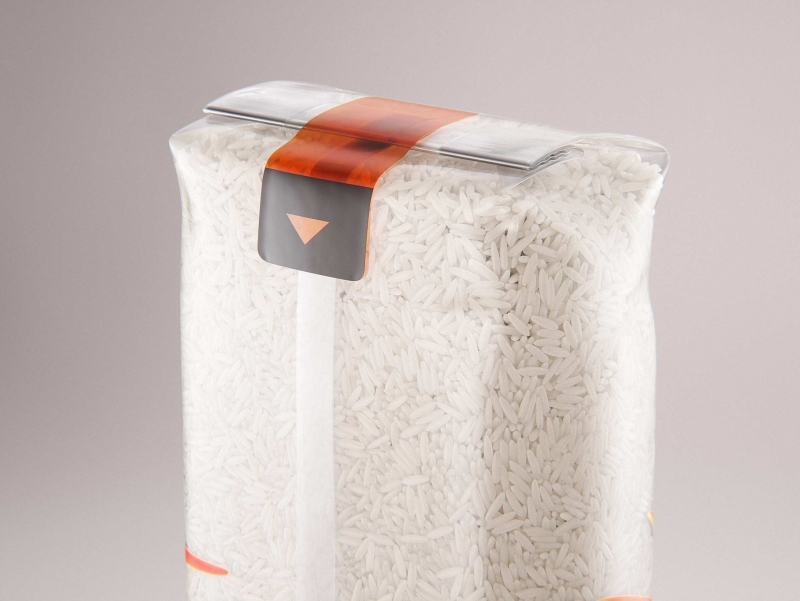 Basmati long grain rice plastic bag packaging 1kg premium 3d model