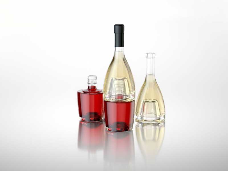 Jumeaux - 3D model of bottle for a wine or vinegar