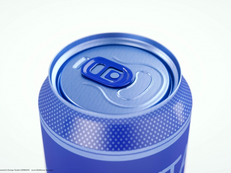 3d packaging model of Metal Standard Beer/Soda Can 440ml