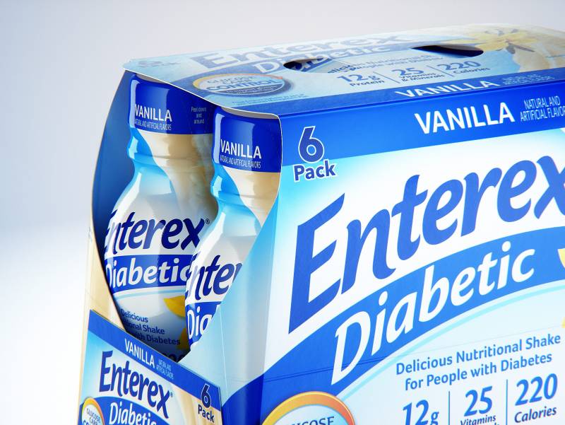 Enterex Nutritional Shake Professional Product 3D visualization