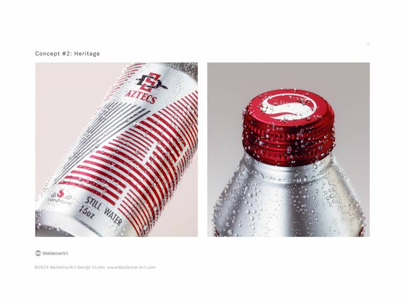 San Diego State University Athletics - Still Water Label Design