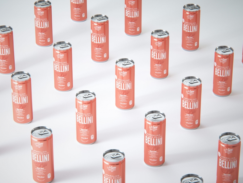 Professional packaging 3d  Visualization for Miami Cocktail Company
