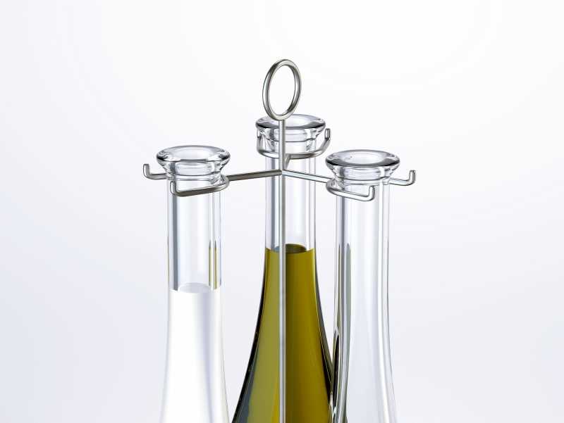 Triple-sauce 2 - packaging 3D model of a bottle for sauces