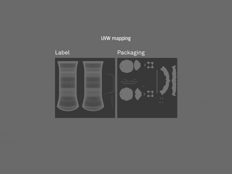 x4 Egg Cold Pressed Paper Carton box packaging 3D model pack