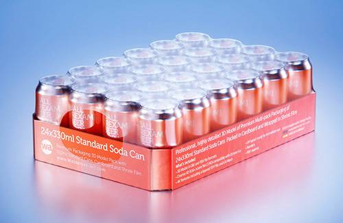 Metal Can 110g for canned sea food packaging 3D model pack with pull tab