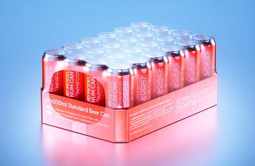 Packaging 3D model pak of Tetra Pack Top 1000ml Base with Katla S38