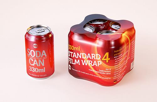 Package Mock-up of Tetra Pack Rex 500ml with TwistCap Front View