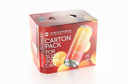 Butter Plastic Container Packagin 3D model pack 250g