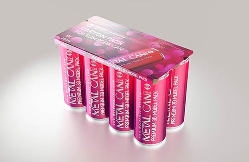 3D model pak of Tetra Pack Gemina Square 500ml package with StreamCap opening