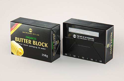 Packaging 3D model pak of Tetra Pack Top Base 750ml with Eifel-O38