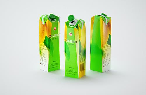 Packaging 3D model of SIG Combifit Premium 500ml with Combi-Swift closer