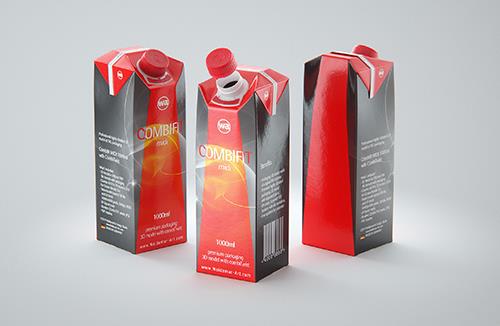 Alumi-tek (Alumitek) Aluminum Bottle packaging 3d model 16oz-473ml