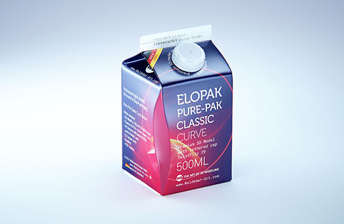 SIG combiBloc Compact 375ml with combiSmart closure packaging 3D model