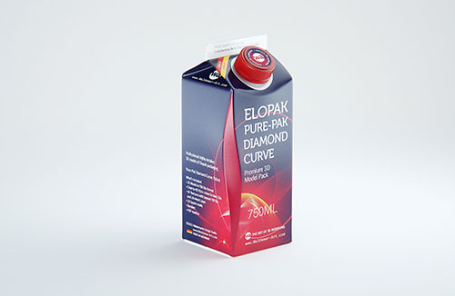 SIG Combibloc Slimline 1000ml with combiSwift Packaging 3D model