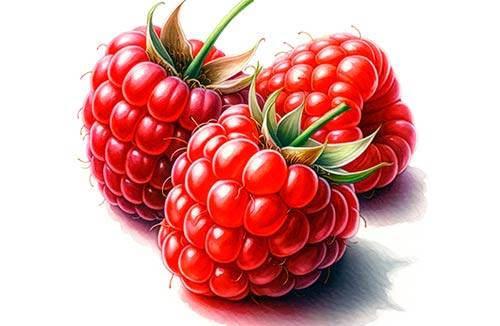 Three green apples with a slice of a green apple, and some apple blossoms premium digital watercolor illustration