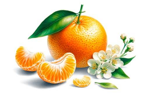 Digital Watercolor Illustration of Black Currant berries in a minimalist style with leave