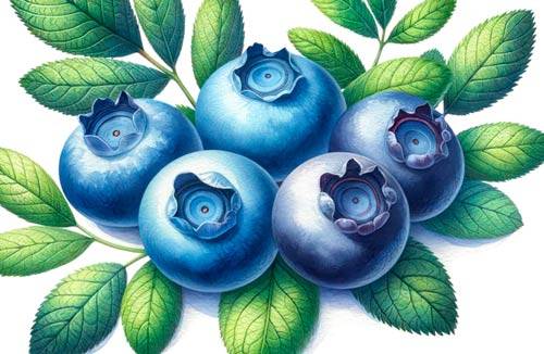 Premium Digital Watercolor Illustrations with two green apples, a slice of a green apple, and some apple blossoms