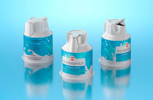 Tetra Pack Brick Slim Leaf 200ml Side View Photoshop Mockup