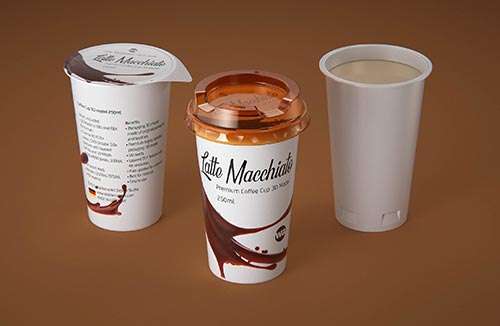 SIG DOME (CombiDome) 500ml with tethered cap DomeTwist premium carton packaging 3d model