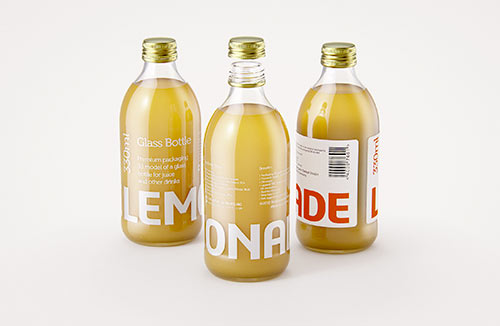 Package Mock-up of Tetra Pack Rex 500ml with TwistCap Front View