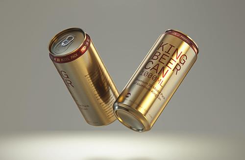 Plastic Coffee Bag packaging 3d model 500g with a tab