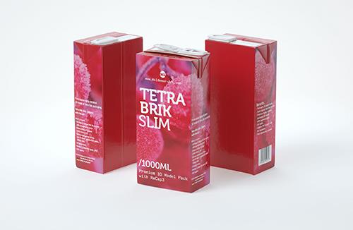 Tetra Pack REX Mid 2000ml Professional carton packaging 3D model pak