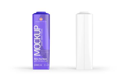 Premium packaging 3d model of Tetra Pack Prisma EDGE 500ml with tethered cap DreamCap 26 Pro