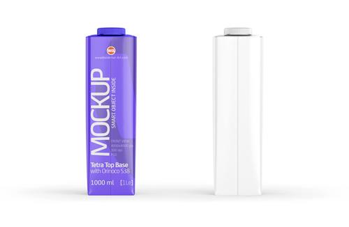 SIG combiBloc Compact 300ml with perforation, straw hole and no opening packaging 3D model