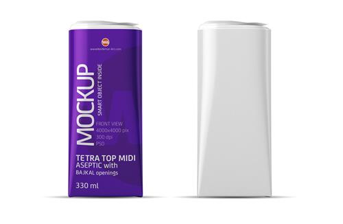 Packaging 3D model of carton can Cartocan 150ml