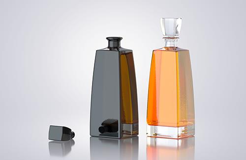 Maple Syrup Clear Glass bottle 500ml 3D model pack