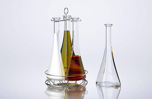 Fruit Secco glass bottle packaging 3D model 200ml with a screw cap and a glass of fruit wine