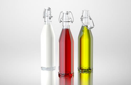 Maestro - packaging 3d model of a bottle for a wine, oil, milk or vinegar