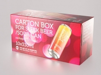 Premium Packaging 3D Model of carton box for 10x330ml Sleek Soda Can  