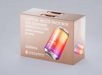 Premium Packaging 3D Model of a Multi-Pack Carton Box for 12x330ml Standard Beer/Soda Cans